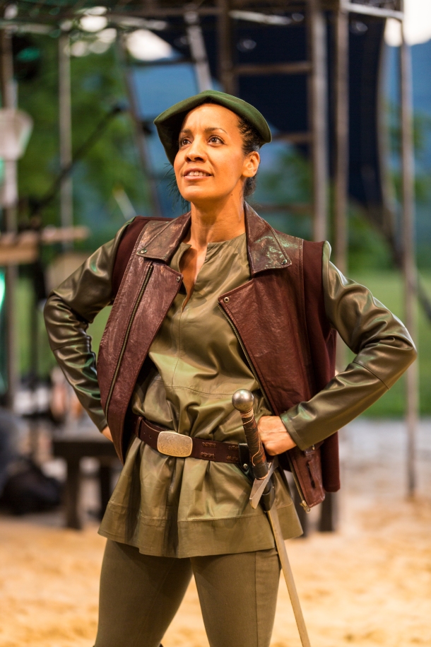 Robyn Kerr in Hudsen Valley Shakespeare Festival's 2018 production of THE HEART OF ROBIN HOOD - Photo by T. Charles Erickson
